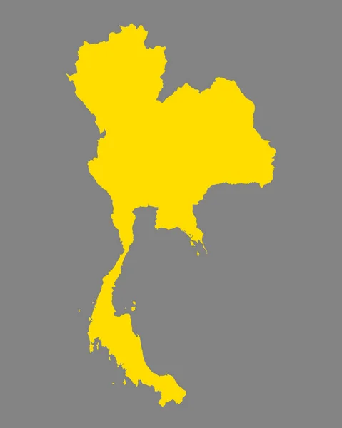 Ακριβή χάρτη της Ταϊλάνδης — Διανυσματικό Αρχείο