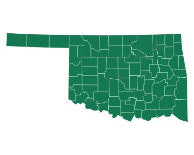 Oklahoma doğru harita
