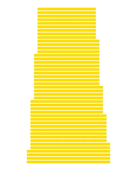 Accurate map of Saskatchewan — Stock Vector