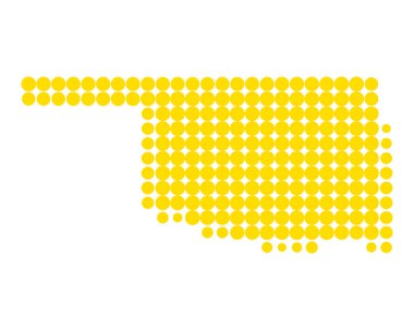 Oklahoma doğru harita