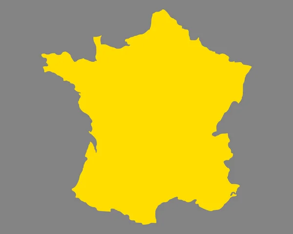 Ακριβής Χάρτης της Γαλλίας — Διανυσματικό Αρχείο