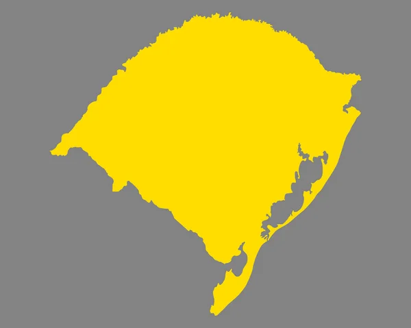 里约 grande do sul 的地图 — 图库矢量图片