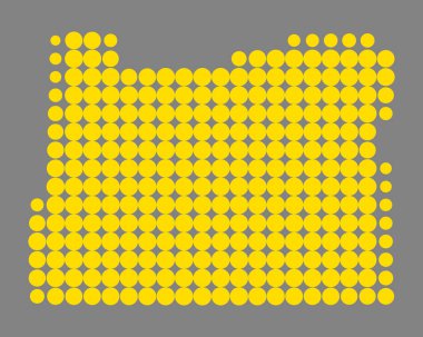 Oregon doğru harita