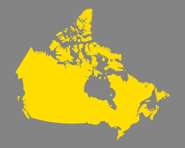 カナダの正確なマップ — ストックベクタ