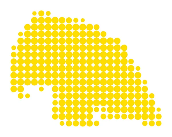 Mapa preciso de Fehmarn — Vector de stock