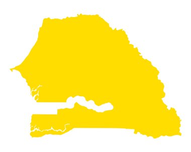 Doğru harita Senegal