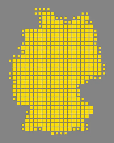 Mapa preciso de Alemania — Vector de stock