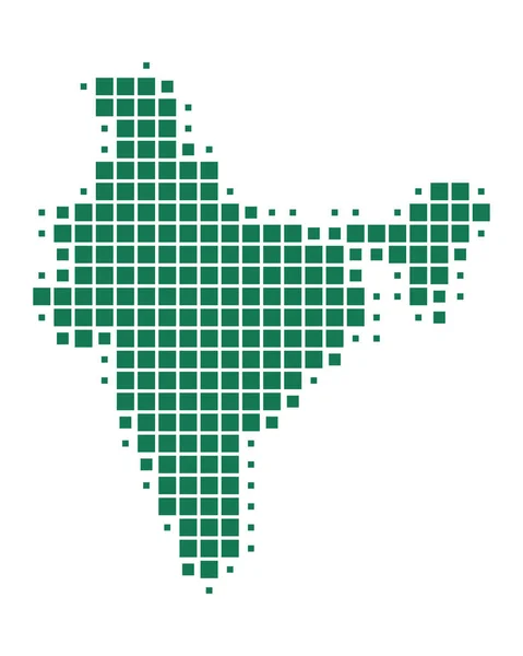 Точная карта Индии — стоковый вектор