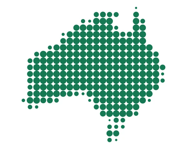 Точна карта австралійського — стоковий вектор