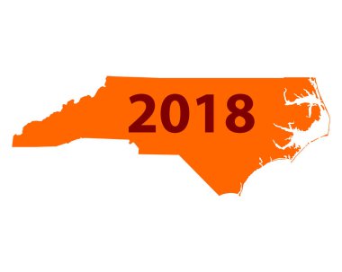 North Carolina 2018 Haritası