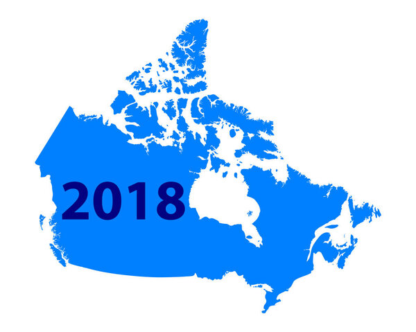 Map of Canada 2018