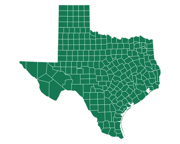 Ακριβή χάρτη του Τέξας — Διανυσματικό Αρχείο