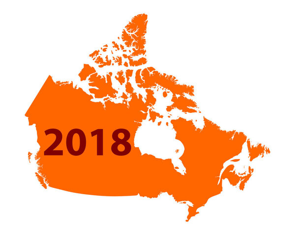 Map of Canada 2018