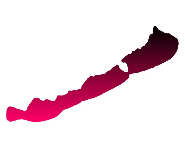 Χάρτης της λίμνης Μπάλατον — Διανυσματικό Αρχείο
