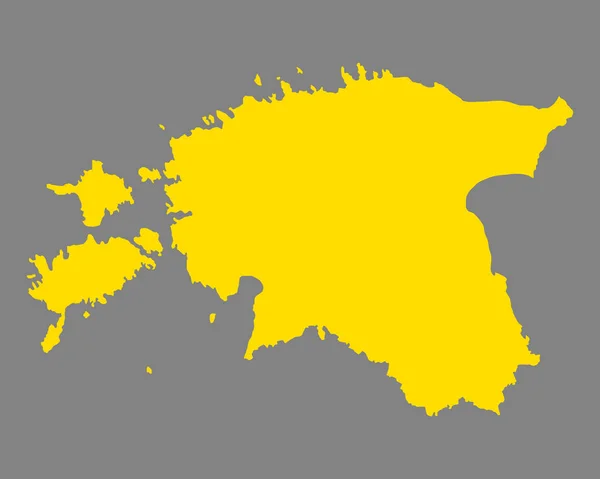 准确的地图爱沙尼亚 — 图库矢量图片