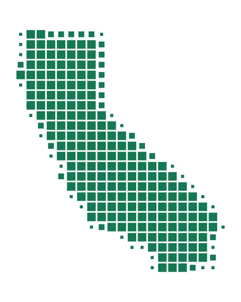 Ακριβή χάρτη της Καλιφόρνιας — Διανυσματικό Αρχείο