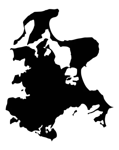 Точная карта Рюгена — стоковый вектор