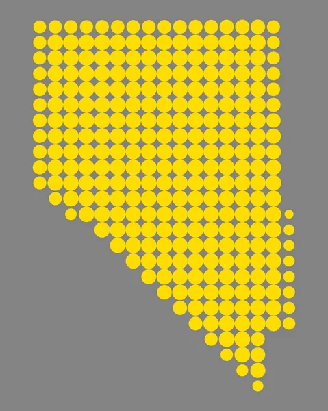 Carte précise de Nevada — Image vectorielle