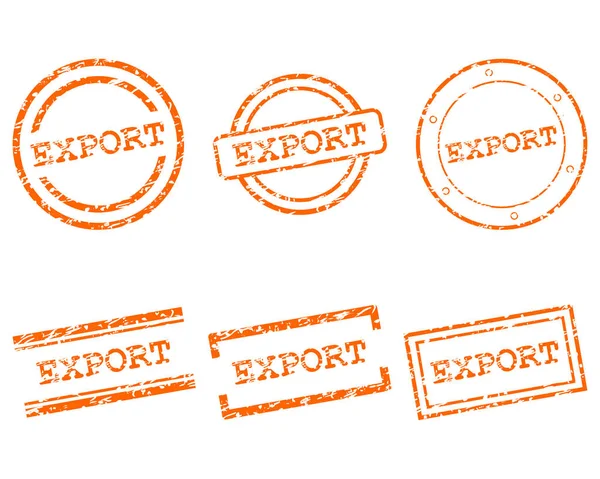 Sellos de exportación en blanco — Archivo Imágenes Vectoriales