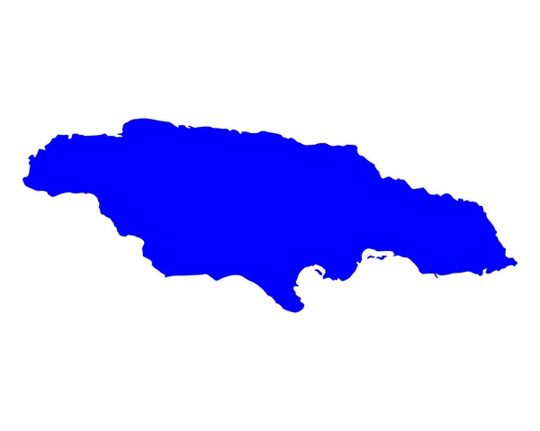 Mapa exato de Jamaica — Vetor de Stock