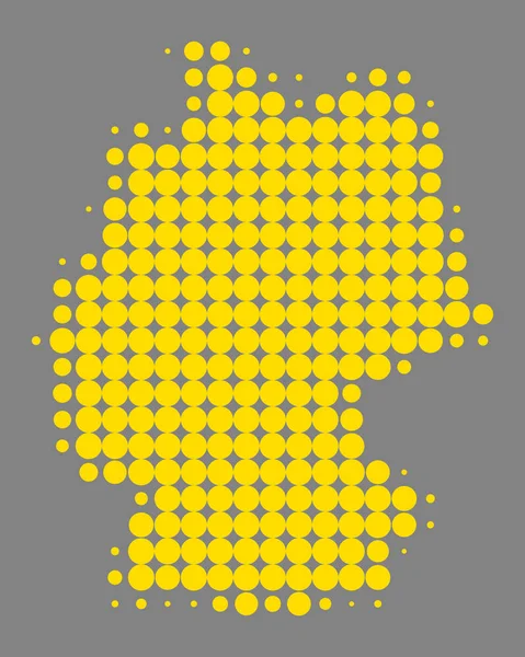 Carte précise de l'Allemagne — Image vectorielle