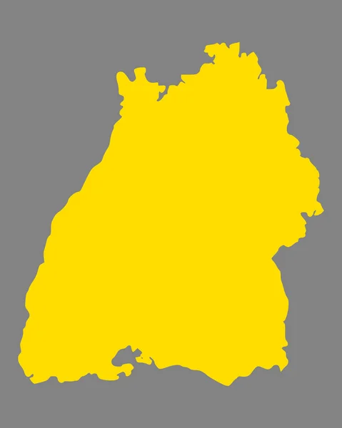 Карта Баден Вюртемберг — стоковий вектор