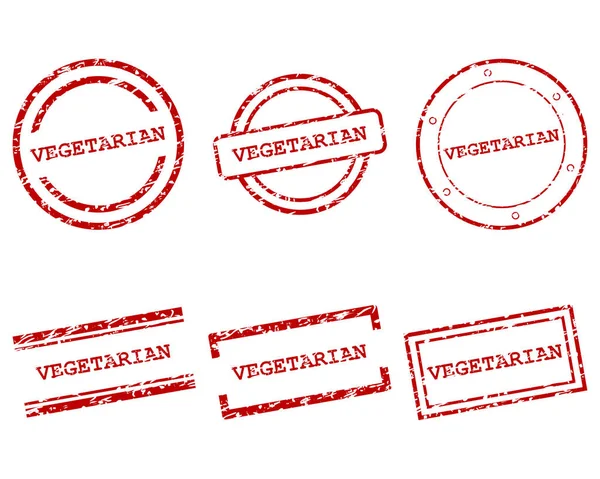 Вегетарианские марки — стоковый вектор