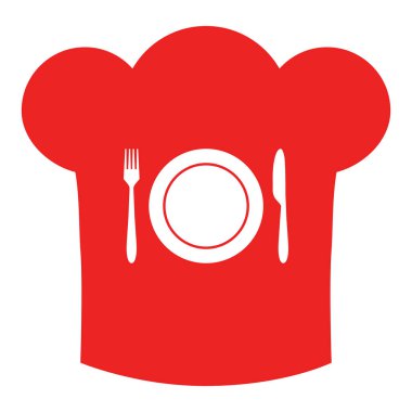 çatal ve chef şapka