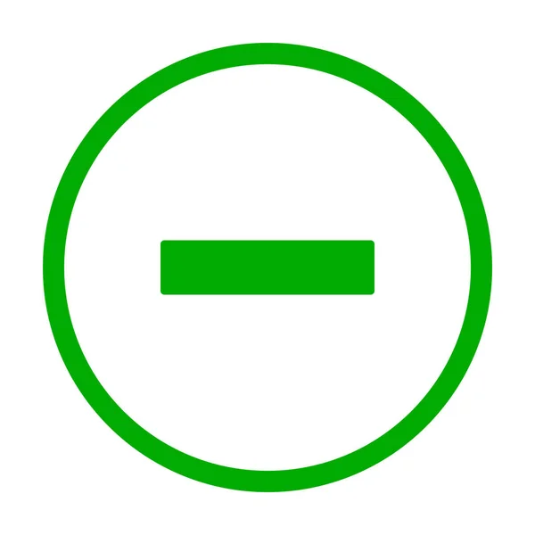 Moins et cercle — Image vectorielle