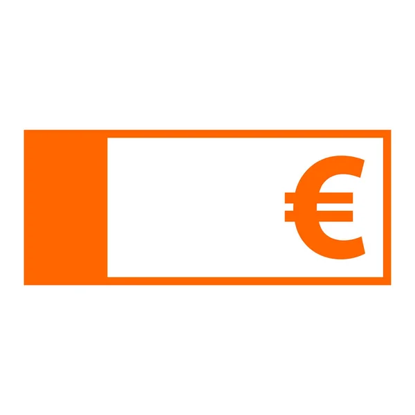 Euro i banknot — Wektor stockowy
