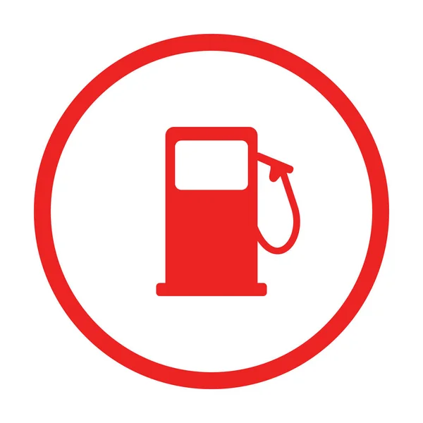 Distributore di benzina e cerchio — Vettoriale Stock
