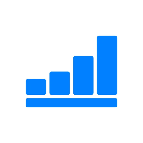 Gráfico de barras y fondo — Vector de stock