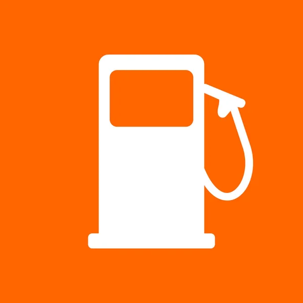 Gasolinera y fondo — Vector de stock