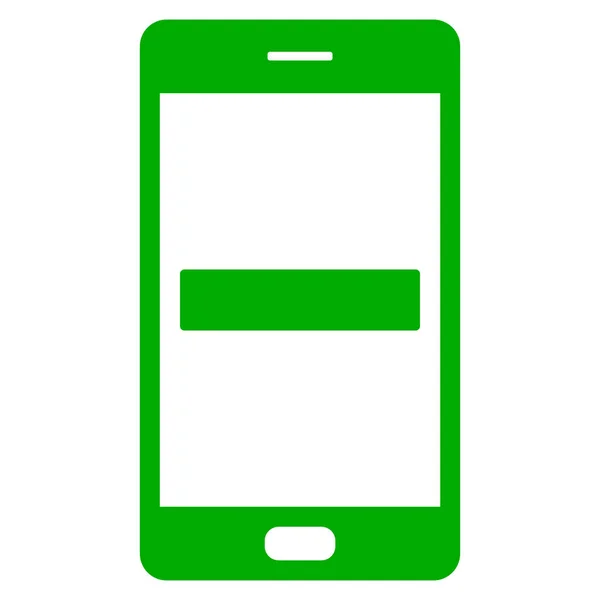 Menos y smartphone — Vector de stock