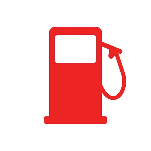 Posto de gasolina e fundo — Vetor de Stock