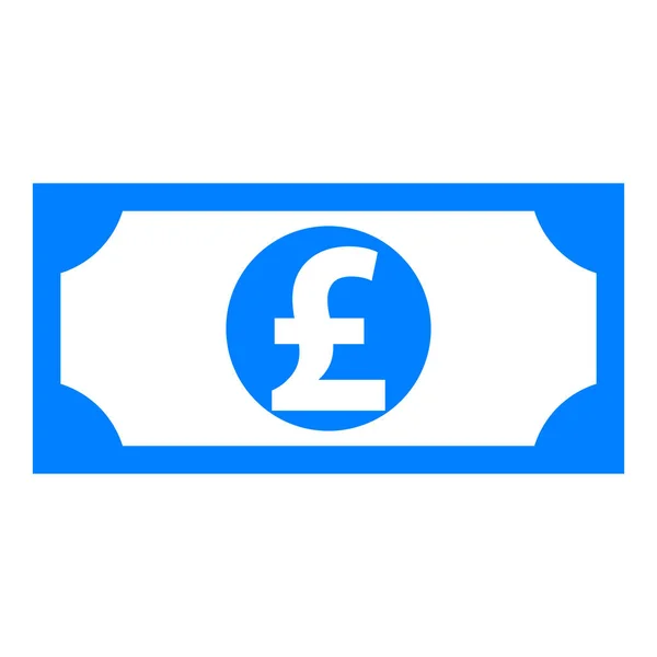 Pound sterling és bankjegy — Stock Vector