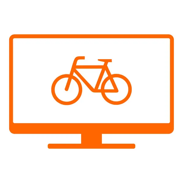 Bicicleta e tela —  Vetores de Stock