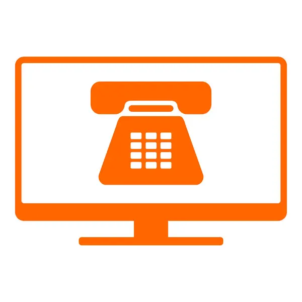 Telefoon en scherm — Stockvector