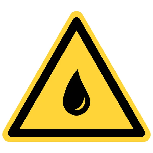 물방울 과 위험 신호 — 스톡 벡터