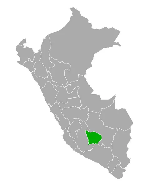 Peru 'daki Apurimac Haritası — Stok Vektör
