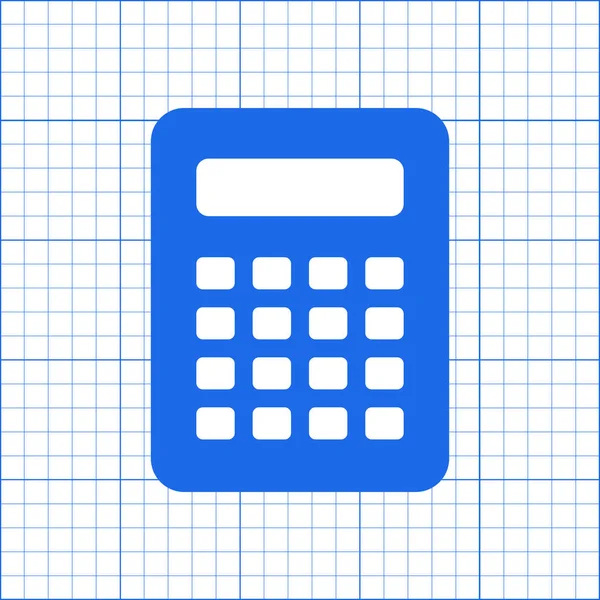 Kalkulator i papier w skali — Wektor stockowy