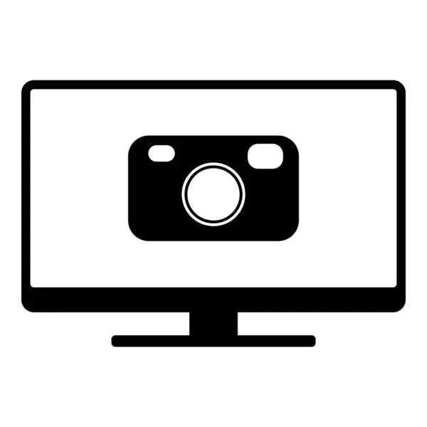Kamera ve ekran — Stok Vektör