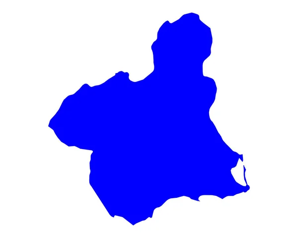 Nauwkeurige kaart van Murcia — Stockvector