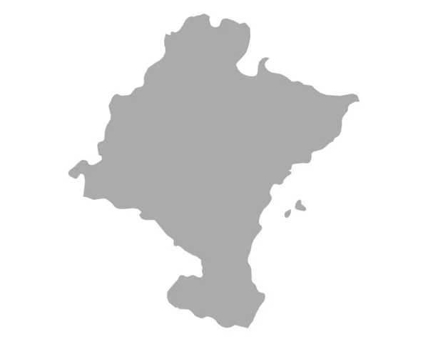 Mappa esatta di Navarra — Vettoriale Stock