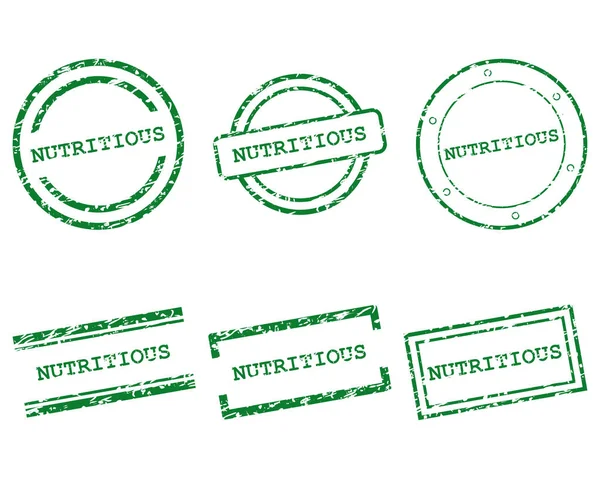 Nutritious stamps — Stock Vector