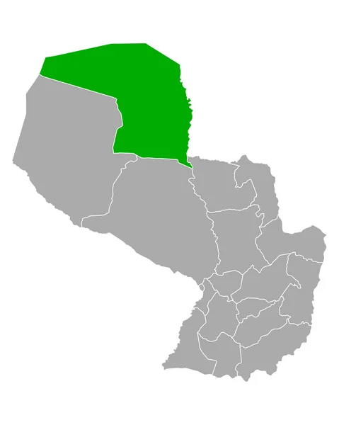 Karte von Alt-Paraguay in Paraguay — Stockvektor