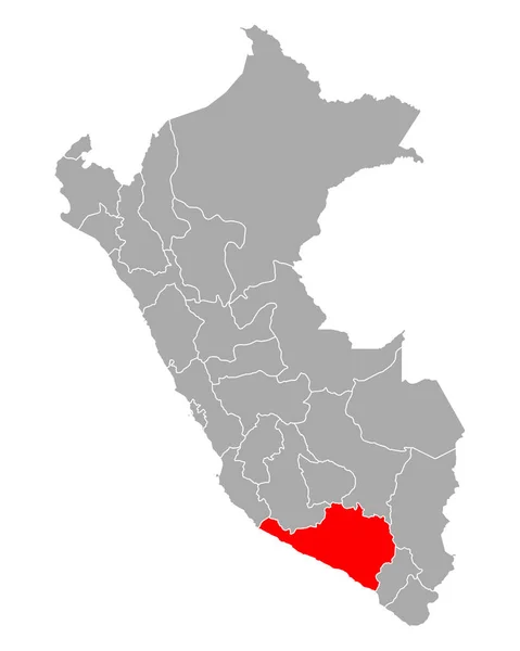 Mapa de Arequipa en Perú — Vector de stock