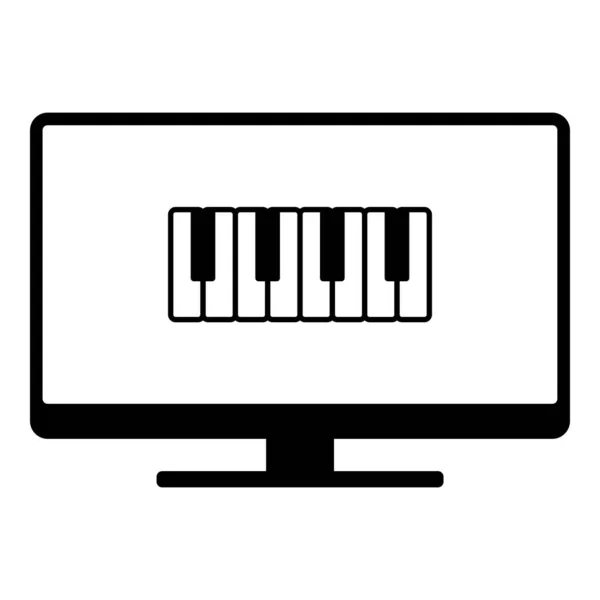 Keyboard and screen — Stock Vector