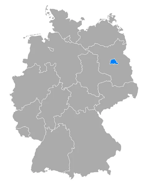 Карта Берліна в Німеччині — стоковий вектор