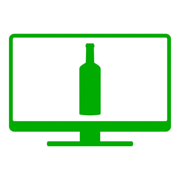 Bottle and screen — Stock Vector